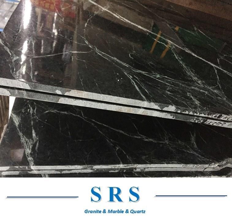 Building Material Natural Polished American Green Marble Slab for for Walling/Flooring/Kitchen/Bathroom/Black Marble