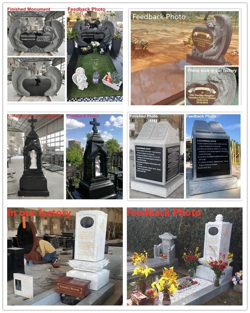 Exqusite Elegant High Quality Jewish Style Granite Tombstone Monument