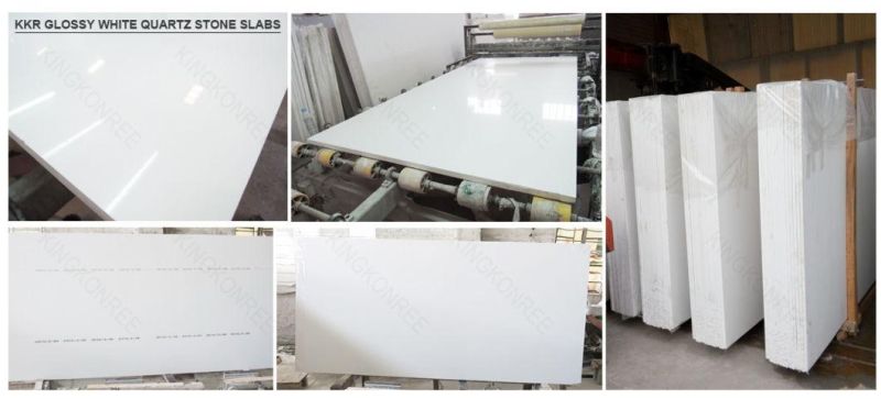 Kingkonree Artificial Stone Engineer Quartz Stone Slab for Floor Tile