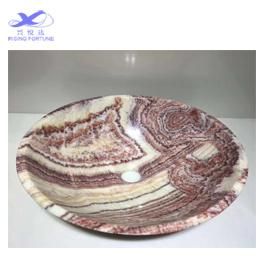 Wholesale Round Red Marble Vessel Basin Online