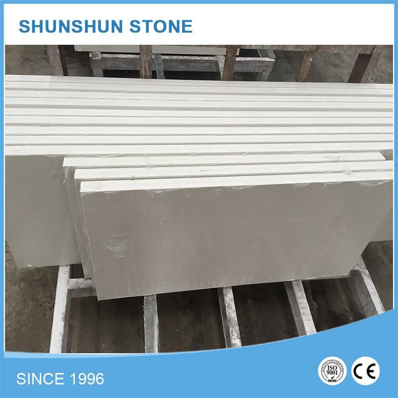 Artificial White Calacatta Quartz Stone Table Top for Kitchen Furniture