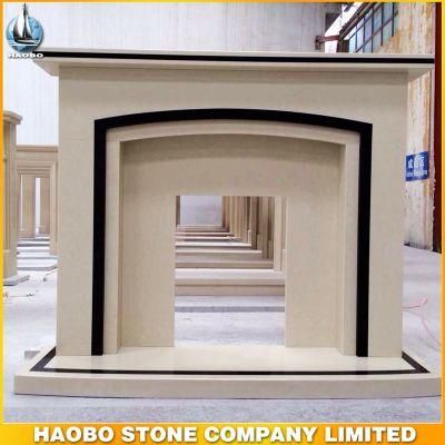 Cheap White Marble Decorative Indoor Fireplace