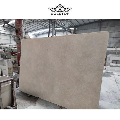 Beige Stone Marble Slab for Countertop and Flooring Tile Project