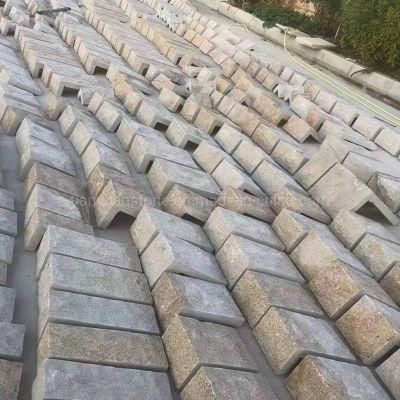 Natural Stone Paving Yellow Granite Block Paver Setts