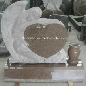 Polished Granite Angel Gravestone for Cemertery Monument