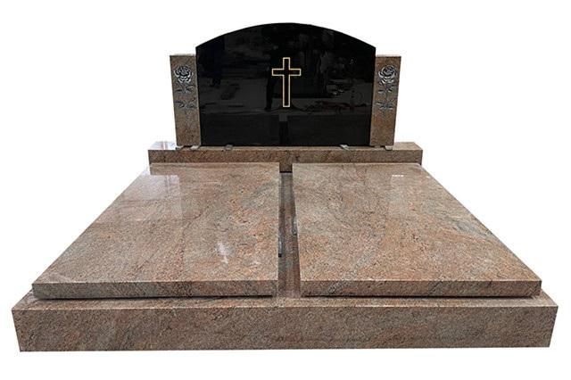 Natural Stone Made Large France Style Family Tombstones