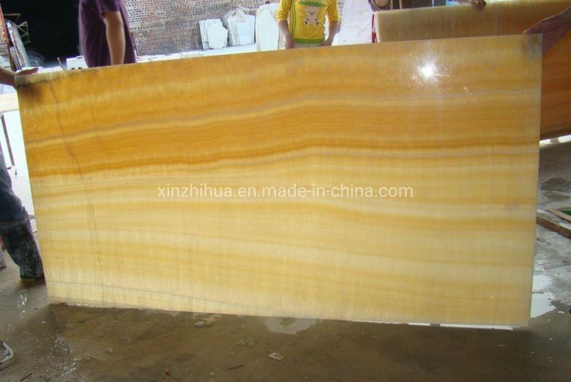 China Natural Yellow Honey Onyx Backlit Glass Flooring Tiles/Slabs/Wall Background