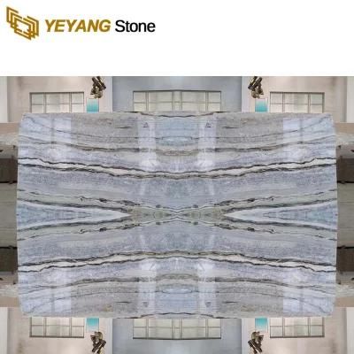 China Natural 2cm Blue Danube Marble Big Slab in Stock