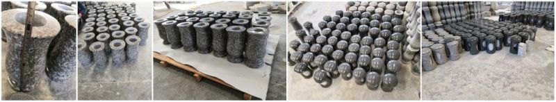 Chinese Granite Cemetery Tombstone Accessiories Candle Lanterns with Glass