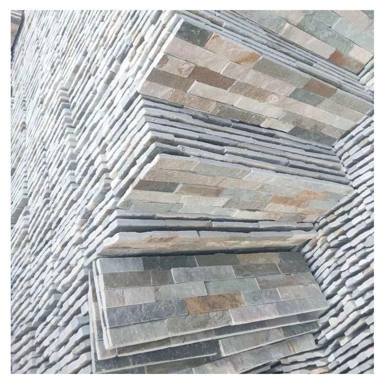 Natural Multicolor Rusty Slate Culture Stone Tiles for Roofing Walling Flooring Pool Table Slate