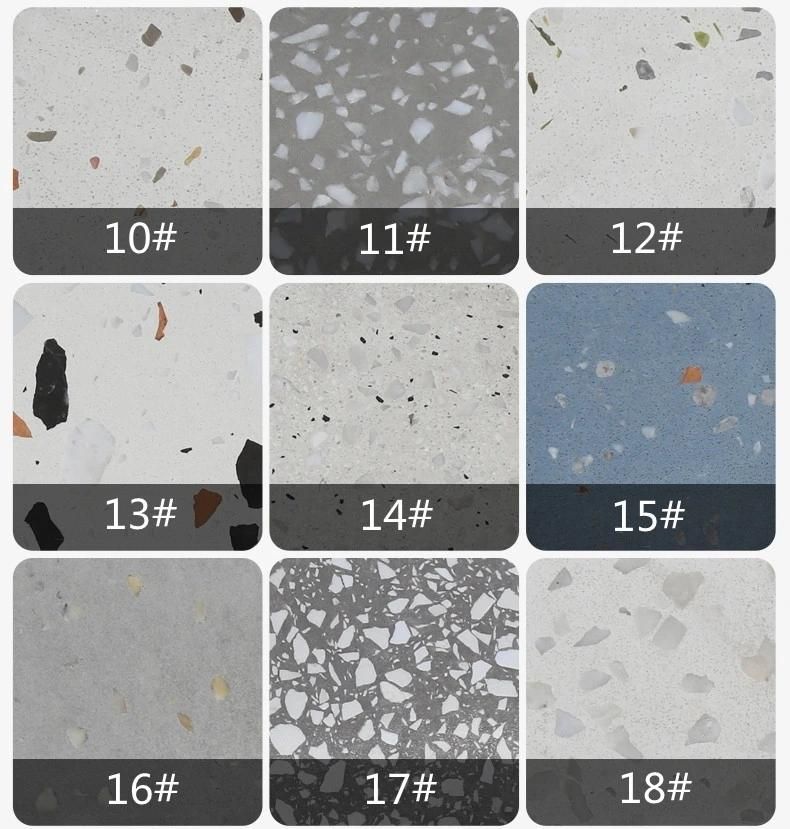 Colorful Artificial Stone Terrazzo Cafe Table Top Terrazzo Furniture Table Popular Resin Factory Price Teble