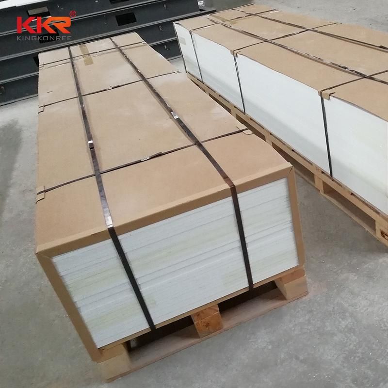 White Corian Solid Surface Slabs Artificial Stone Sheets