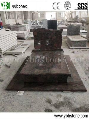 European Style/Aurora Granite Polished Monument Headstone
