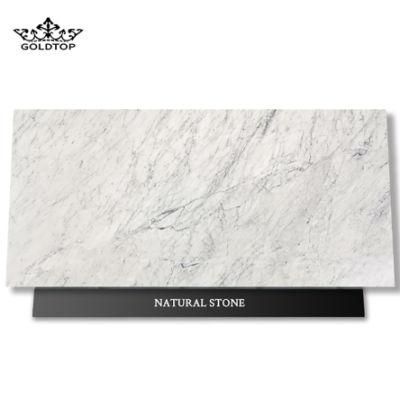 Carrara White Marble Natural Marble Stone Slab Worktop Table Tops Kitchen Countertops Bathroom Vanity Wall Panels Floors Tiles