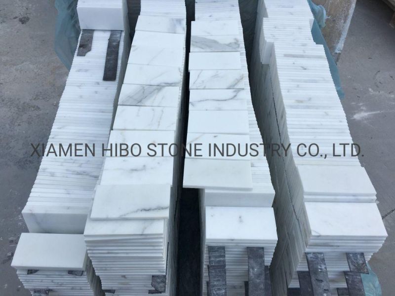 Italian White Calacatta Gold/Thassos/Carrarawhite/Oriental White 3X6 Polished Marble Tile