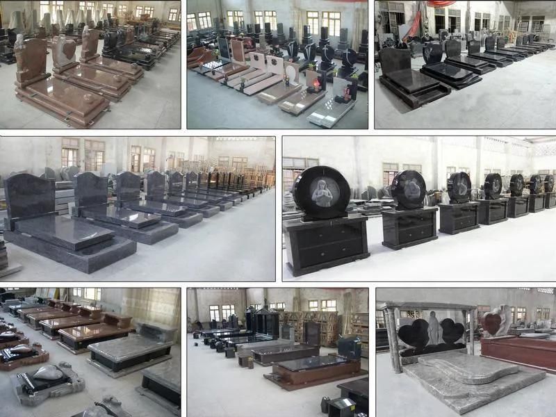 Wholesale Price Black Granite Funeral Headstones Tombstones Monument