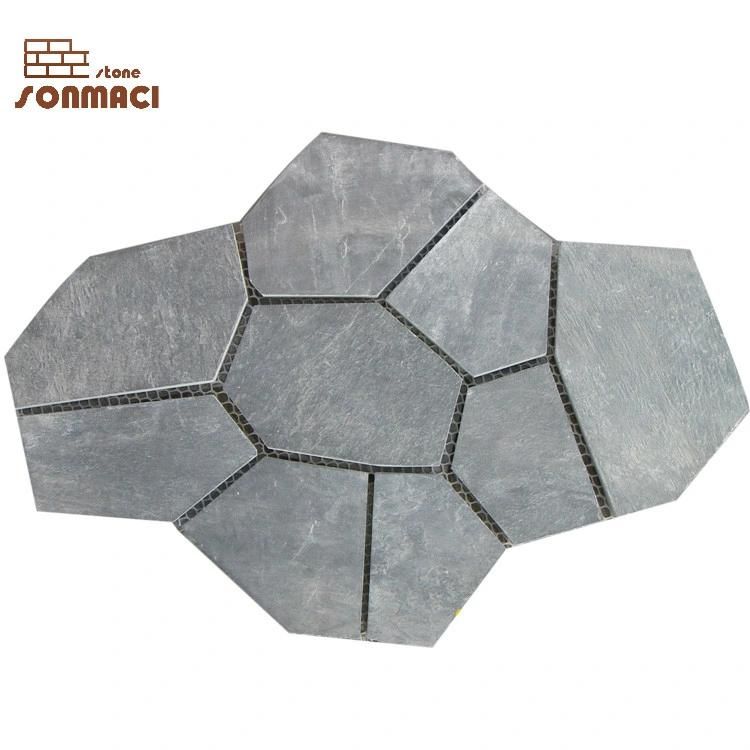 Outdoor Natural Gray Slate Flagstone Pavement