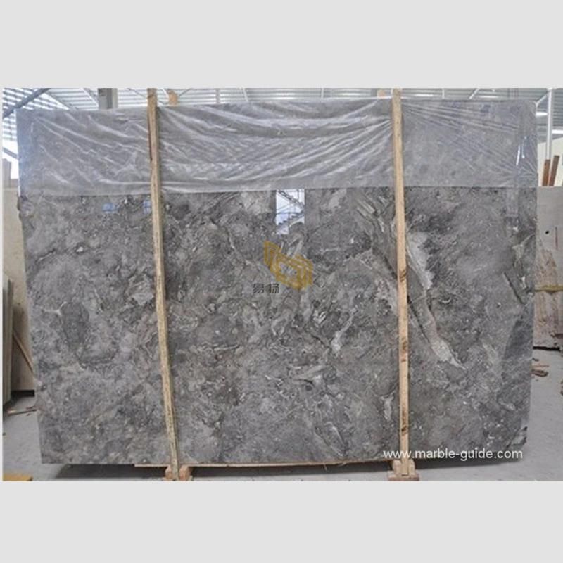 Romantic Gray Marble Slab for Bathroom Wall/Background/Basin/Sink/Vanity Top