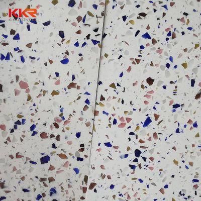 Terrazzo Series Corian Acrylic Resin Imitation Stone Panel Solid Surface