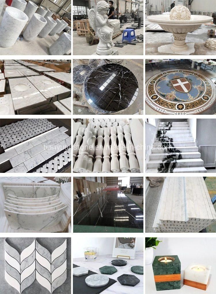 Natural Ice White/Black/Green Jade Marble for Bathroom Vanity Top/Background/Wall/Kitchen Countertop