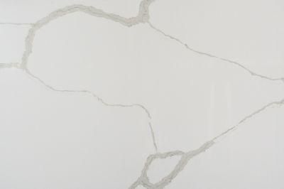 White Calacatta Quartz Stone with Veins for Indoor Tiles