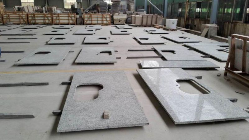 White/Grey Granite Countertop Kitchen Top/Bathroom/Vanity/Table Top