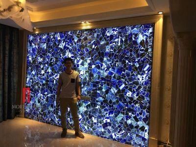 Gemstone Backlit Blue Granite Marble Azul Bahia Slab
