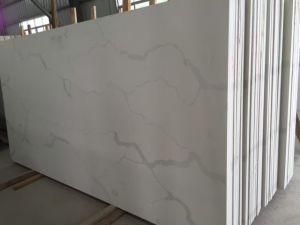 China Blanco Carrara Veined Color 3cm Quartz Stone