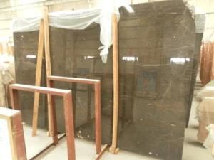 Cloudy Coffee Marble Slab for Countertops and Building Materials
