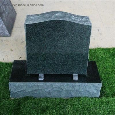 America Style Upright Shape Split Granite Headstone