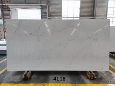 Artificial Calacatta Quartz Stone Slab with High Quality