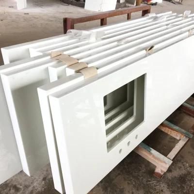 White Artificial Stone Micro Nano Crystallized Glass for Panel Slab/Countertop/Vanity Tops