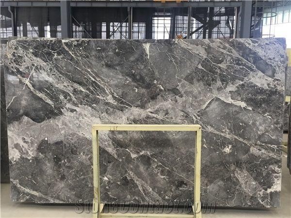 Popular Natural Grigio Tundra Grey Marble Slab and Tile for Hotel Wall Floor Decorate