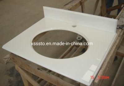 Pure White Artificial Nano Crystallized Stone for Countertop