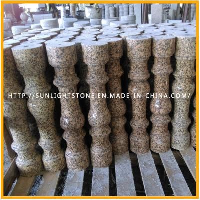 Natural Stone Yellow/Gold Granite Balustrade / Baluster for Outdoor Stair
