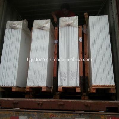 White Nano Glass Stone Slab for Countertop and Tiles