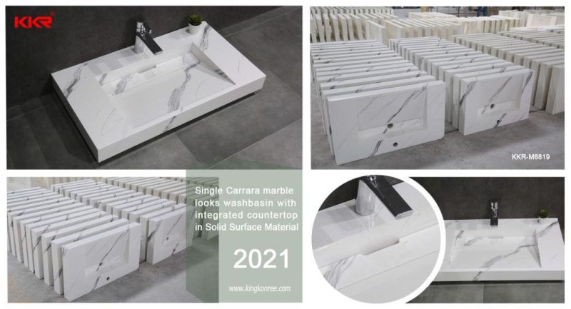 Artificial Stone Acrylic Solid Surface Bathroom Vanities