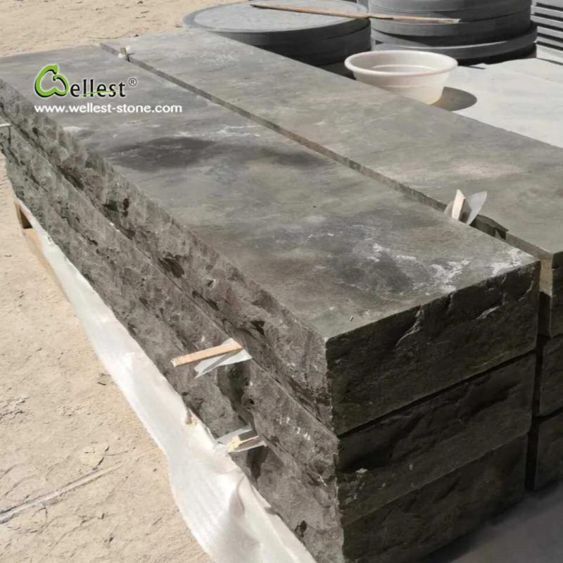 Blue Stone Big Blocks, Grey Limestone Garden Stepper