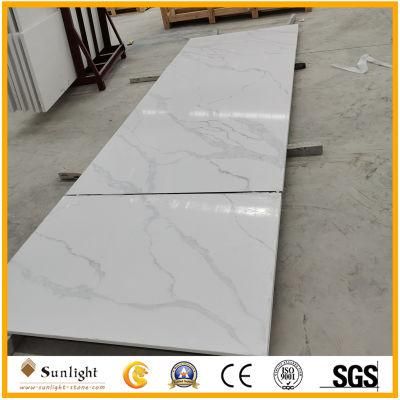 Artificial Calacatta Quartz Stone Kitchen Bathroom Vanity Top Countertop