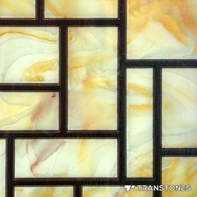 Decorative Faux Onyx Stone Alabaster Sheet for Solid Surface Ceiling