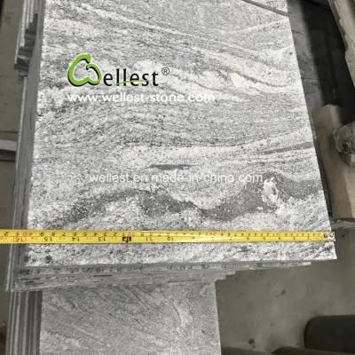 G261 Grey Based Vein Juparana Granite Flamed Tile