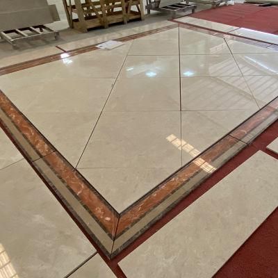 Yunfu Factory Natural Marble Beige Slabs Cut to Size Marble Stone Ultram Tiles Crema Ultraman Ottoman Tile Marble Tiles