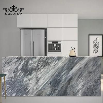 China Good Price Silver /White/Beige/Black New Bardige Grey Marble Slab for Home Hotel Wall Floor Countertop Mosaic Design