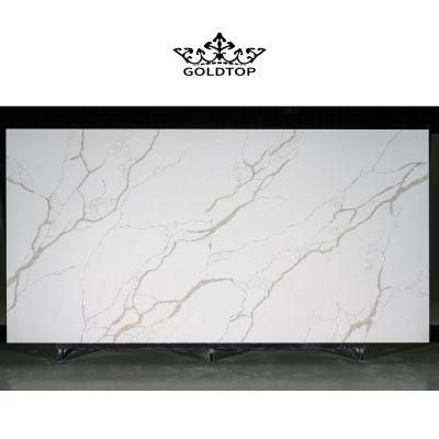 The High Grade Artificial Stone Polished/Honed Surface Kitchen/Bathroom Countertop Calacatta Venato Quartz for Home