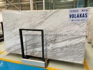 High Quality Greece Natural Stone Slabs Volakas White Marble