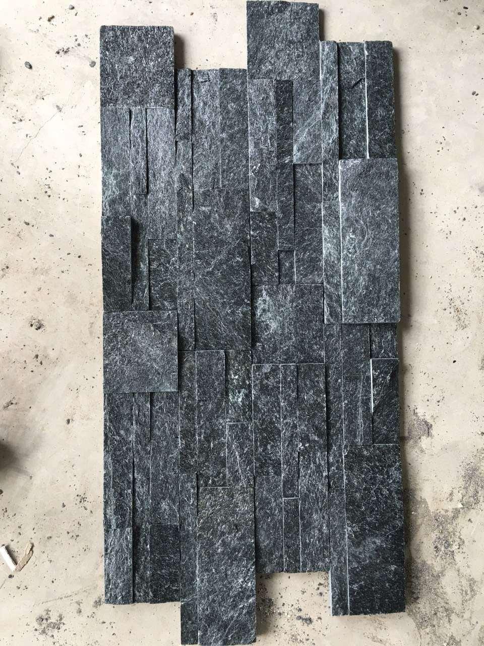 18X35 Black Slate Panel Cladding Stone