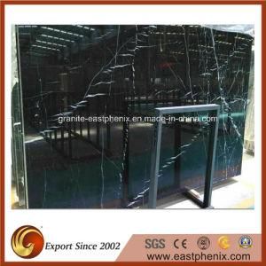 Natural Chinese Black Marquina Marble Slabs for Bathroom Vanity Top
