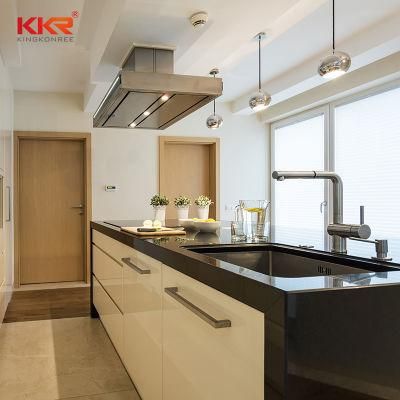 Decorative Artificial Marble Stone Solid Surface Waterfall Kitchen Countertops