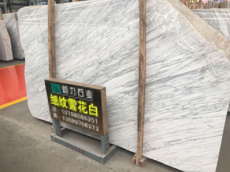 Statuario White Marble Slabs (high quality, good selling)