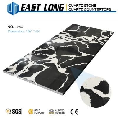 Engineered Artificial Quartz Stone Polished Quartz Slabs with SGS/Ce Certificated